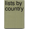 Lists by Country by Unknown