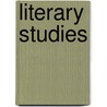 Literary Studies by William Alfred Jones