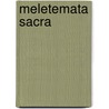 Meletemata Sacra by Karl Christian Tittmann