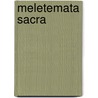 Meletemata Sacra door Karl Christian Tittmann