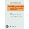 Musikpsychologie door Onbekend