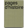 Pages D'Histoire by Eug�Ne-Melchior Vog�Ͽ