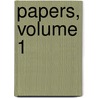 Papers, Volume 1 door Club Park College Hi