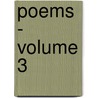 Poems - Volume 3 door George Meredith