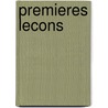 Premieres Lecons door Frank Briggs