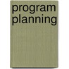 Program Planning door Mitchell L. Springer