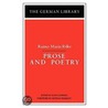 Prose And Poetry door Von Rainer Maria Rilke