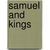 Samuel And Kings door Athalya Brenner