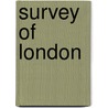 Survey Of London door Hermione Hobhouse