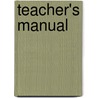 Teacher's Manual door M. Westheimer