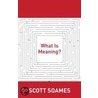 What Is Meaning? door Scott Soames