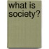 What Is Society?