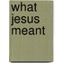 What Jesus Meant