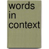 Words in Context by Takao Suzuki