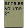 Annales Volume 21 door Acad mie Royal De Belgique