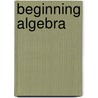 Beginning Algebra door O'Neill Molly