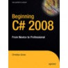 Beginning C# 2008 door Christian Gross
