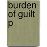 Burden Of Guilt P door Vogt