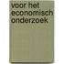 Voor het economisch onderzoek