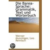 Die Barea-Sprache by Werner Munzinger