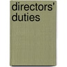 Directors' Duties by Leslie Kosmin