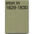 Eton In 1829-1830