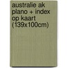 Australie AK Plano + index op kaart (139x100cm)