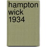 Hampton Wick 1934 door Alan Godfrey