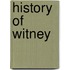 History Of Witney