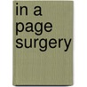 In a Page Surgery by Scott Kahan