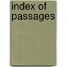 Index Of Passages door Alexander Bennett MacGrigor