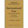 International Law door Sir Hersch Lauterpacht