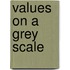 Values on a grey scale