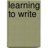 Learning to Write by Gunther Kress