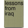 Lessons From Iraq door Miriam Pemberton