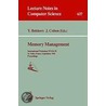 Memory Management door Yves Bekkers
