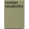 Number Vocabulary door Sally Johnson