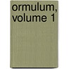 Ormulum, Volume 1 by Robert Meadows White