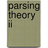 Parsing Theory Ii door Seppo Sippu