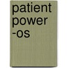 Patient Power -os door Patricia Parsons