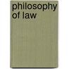 Philosophy Of Law door Mark Tebbitt