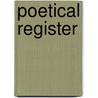 Poetical Register door Giles Jacob