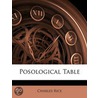 Posological Table by Charles Rice