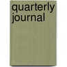 Quarterly Journal door Onbekend