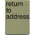 Return to Address