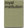 Royal Institution door Dr Bence Jones