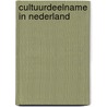 Cultuurdeelname in Nederland door H. Ganzeboom