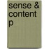 Sense & Content P
