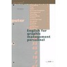 English for graphic management personnel / Leer- en werkboek