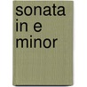 Sonata in E Minor door Onbekend